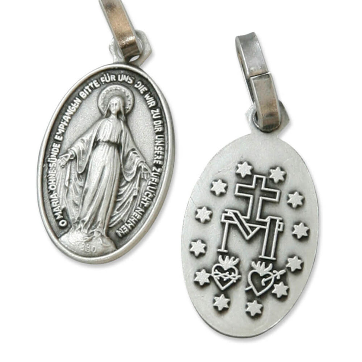 Kettenanhänger "Maria Empfängnis" Oxydiert 1,4 cm