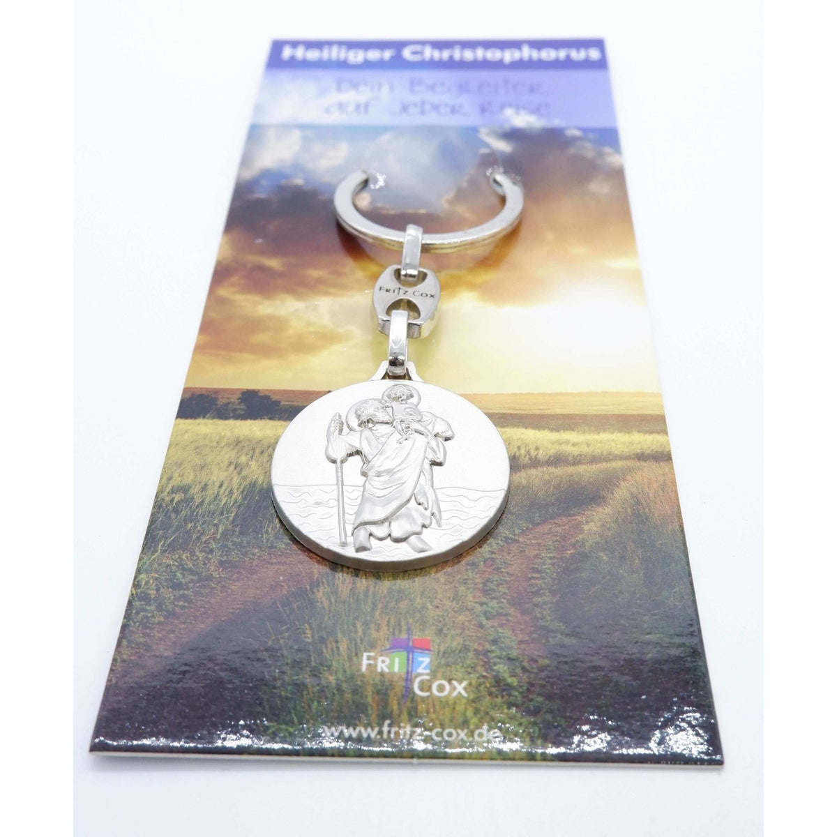 Schlüsselanhänger Christophorus ohne Rand