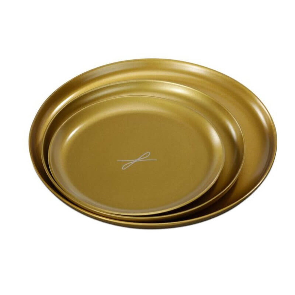 Kerzenteller Rund Gold Durchmesser 10 cm