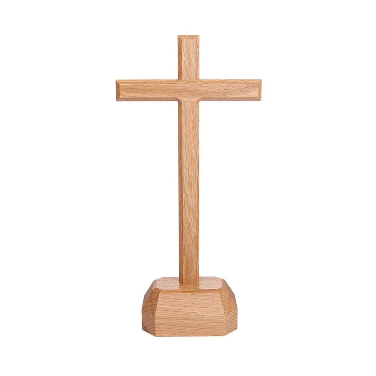 Stehkreuz aus Eiche natur 30 cm