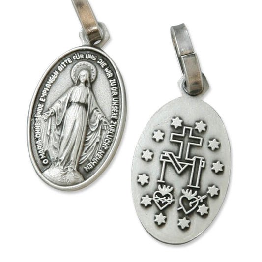 Kettenanhänger "Maria Empfängnis" Oxydiert 1,4 cm