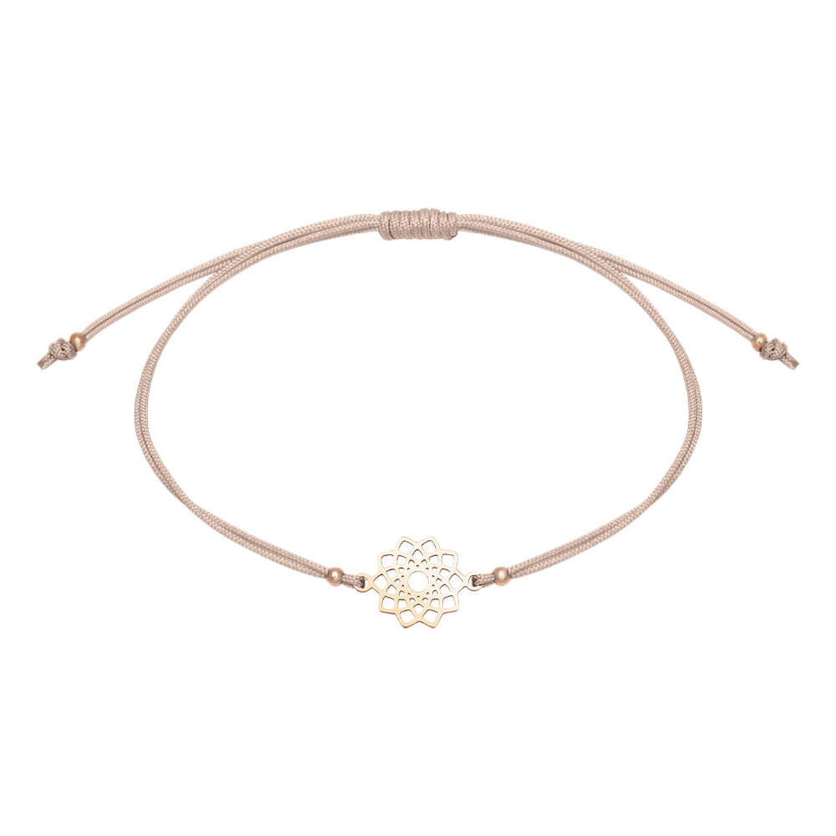 Armband "Be Happy" Blume rosévergoldet