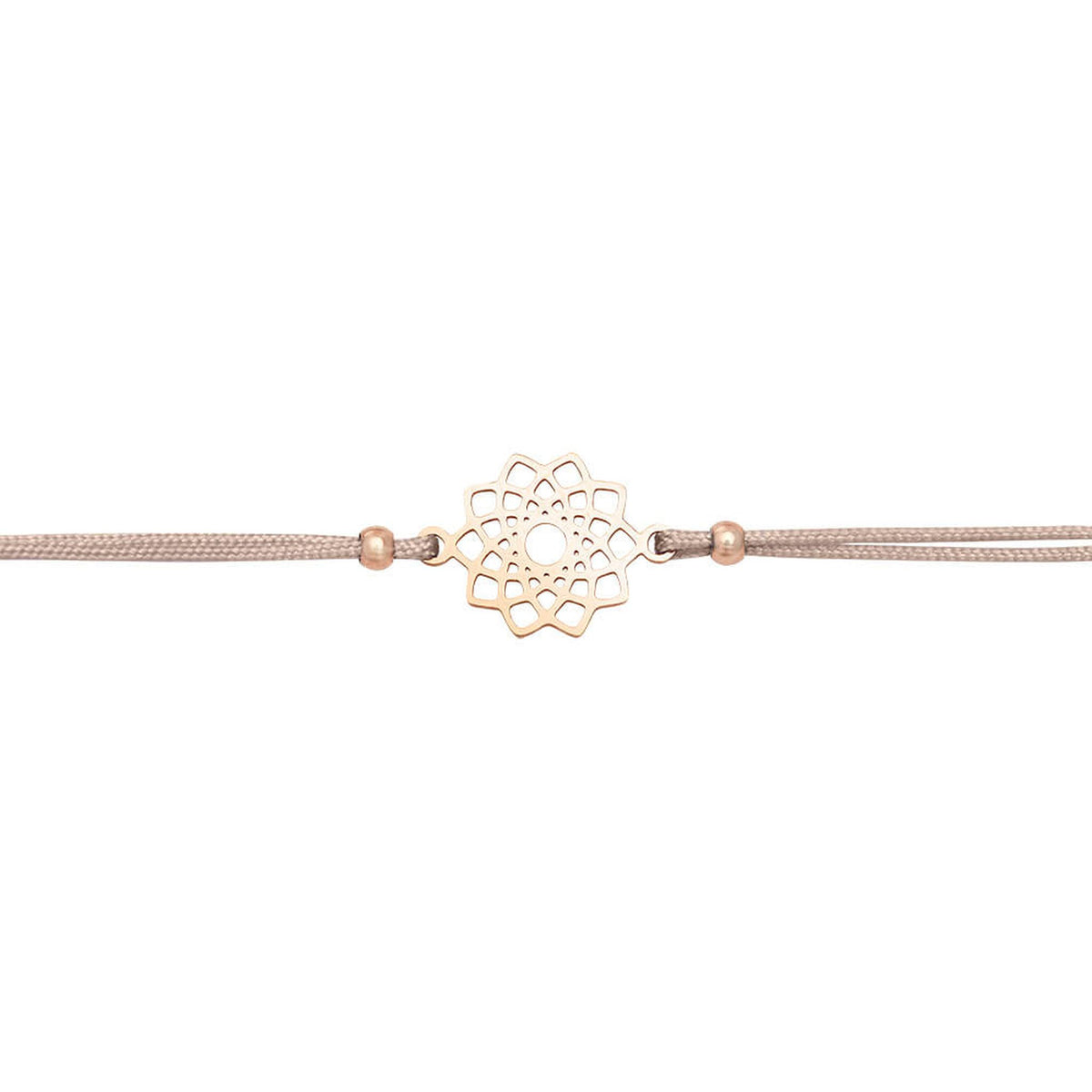 Armband "Be Happy" Blume rosévergoldet