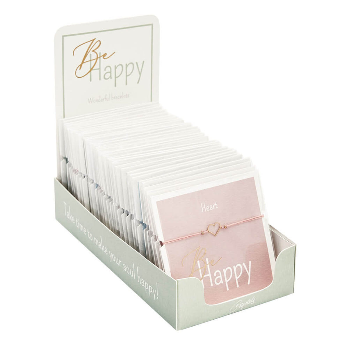 Armband "Be Happy" Blume rosévergoldet