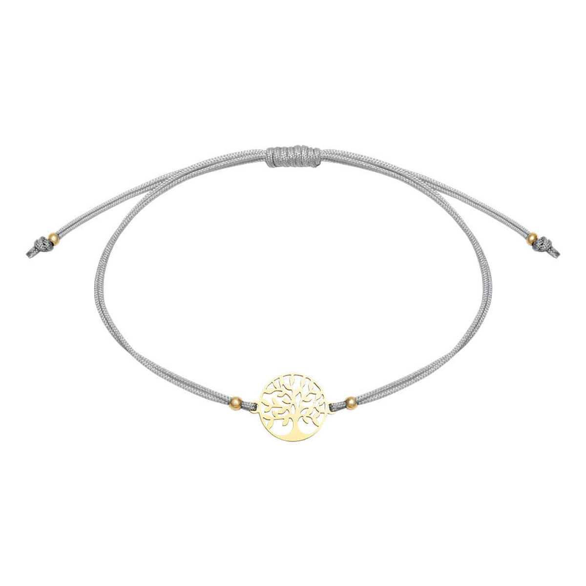 Armband "Be Happy" Baum des Lebens vergoldet
