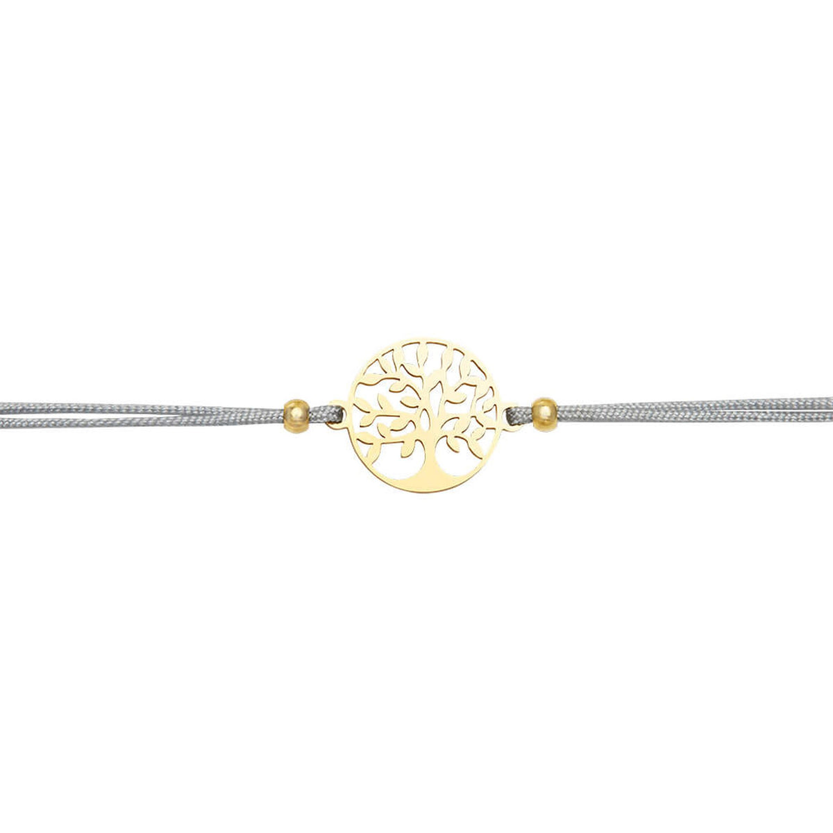 Armband "Be Happy" Baum des Lebens vergoldet