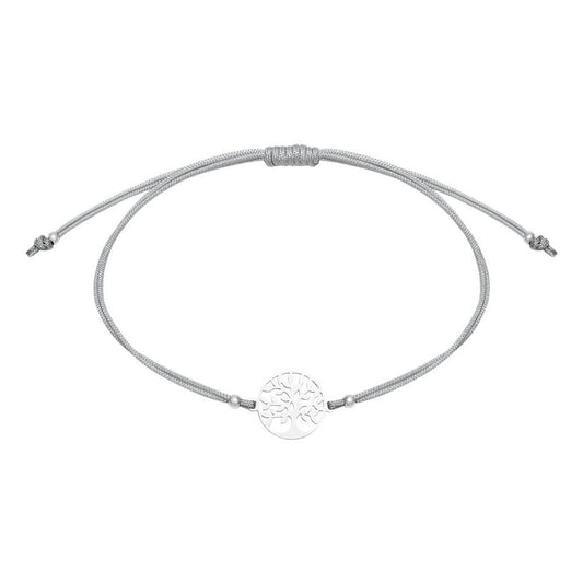 Armband "Be Happy" Baum des Lebens Edelstahl