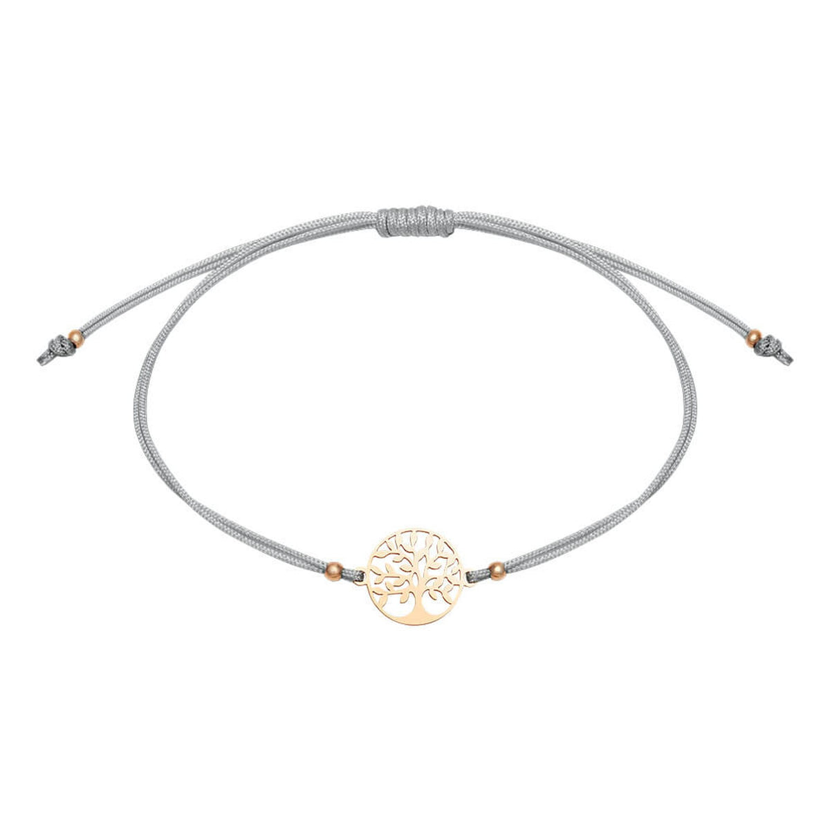 Armband "Be Happy" Baum des Lebens rosévergoldet