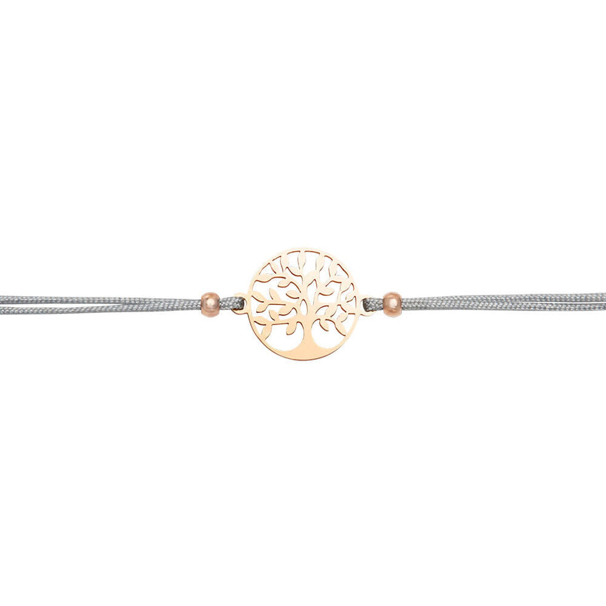 Armband "Be Happy" Baum des Lebens rosévergoldet