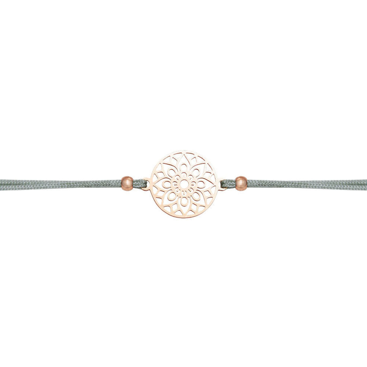 Armband "Be Happy" Mandala des Glücks rosévergoldet
