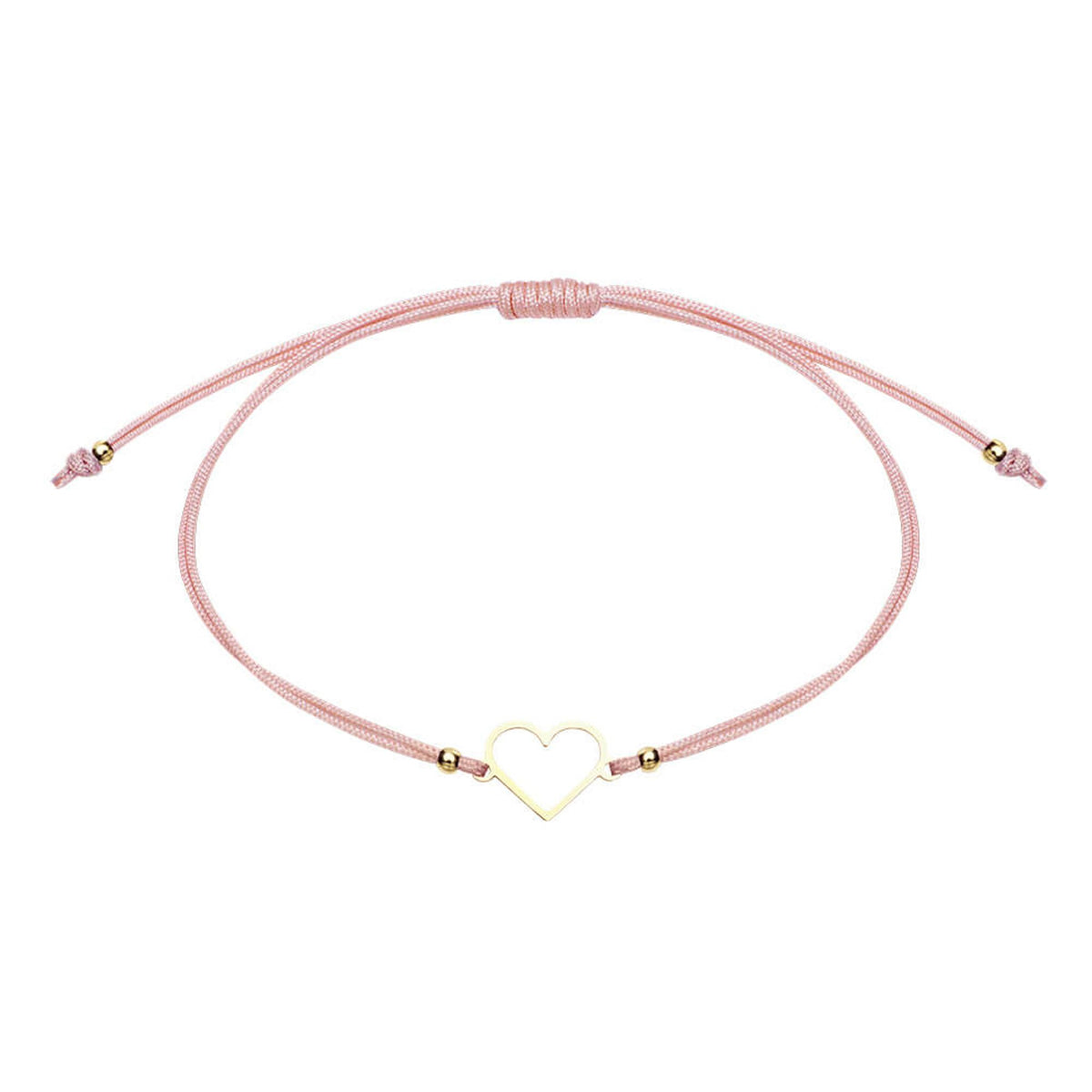 Armband "Be Happy" Herz vergoldet