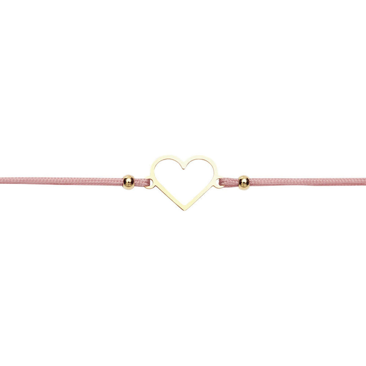 Armband "Be Happy" Herz vergoldet