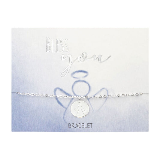 Armband "Bless you" Schutzengel versilbert