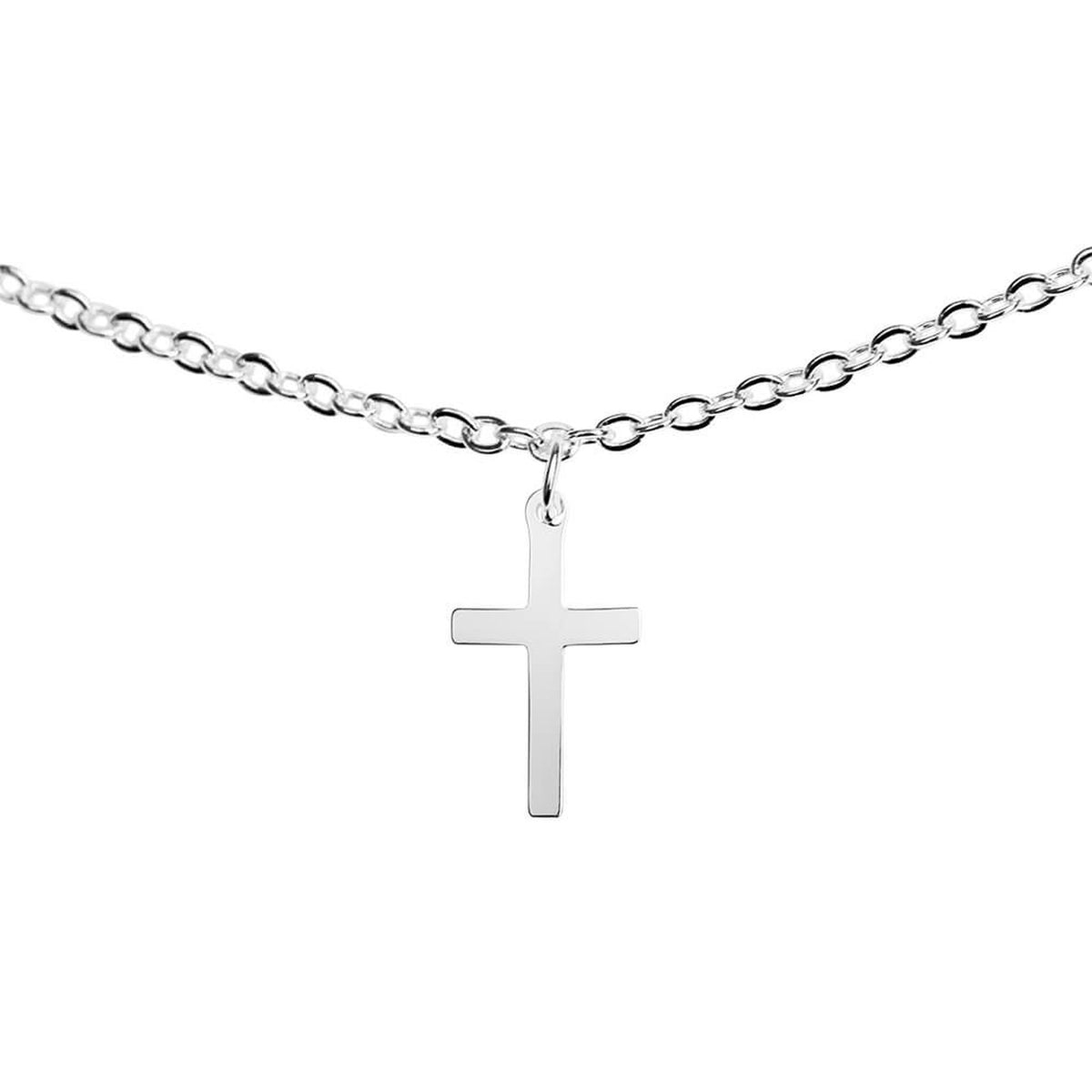 Armband "Bless you" Kreuz versilbert