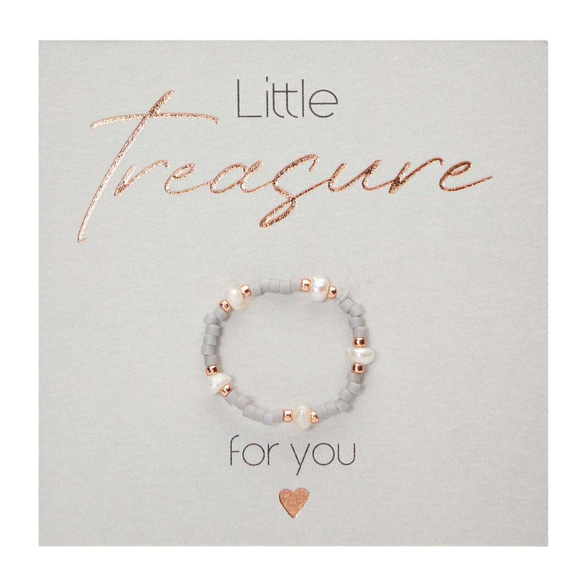 Ring "Little Treasure" grau