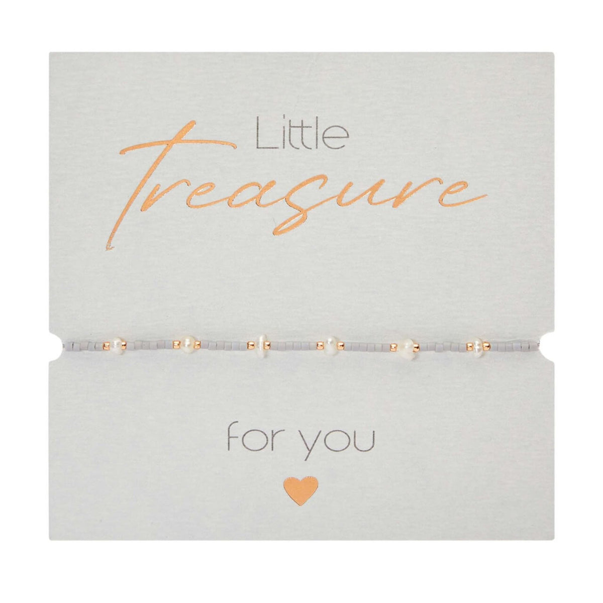 Armband "Little Treasure" grau