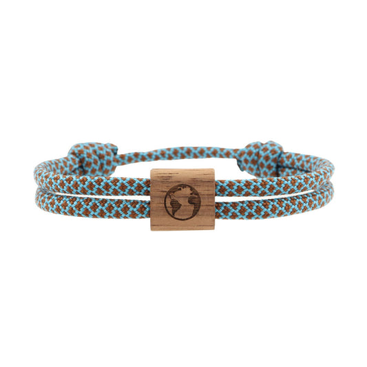 Paracord-Armband Weltkugel