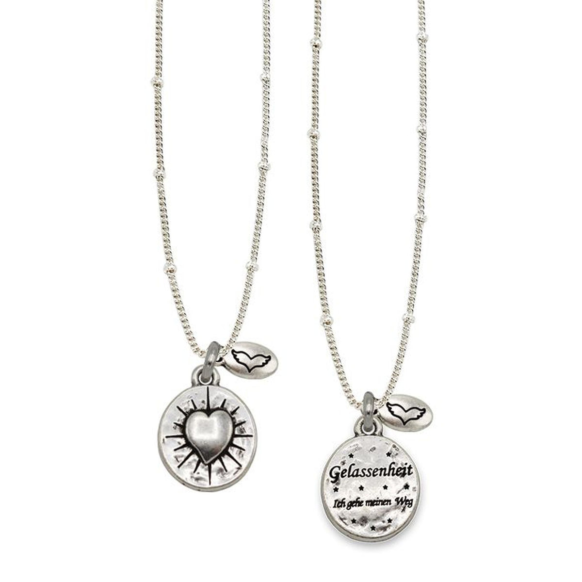 Schutzengel-Kette mit Spruch "Gelassenheit"