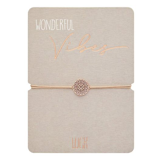 Armband "Wonderful Vibes" rosévergoldet Luck