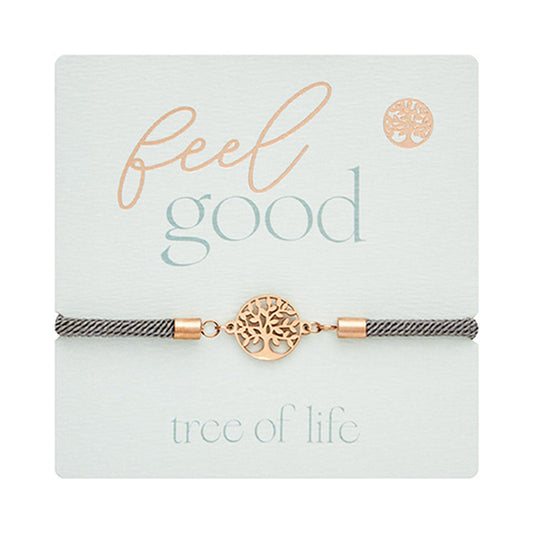 Armband "feel good" rosévergoldet Baum des Lebens