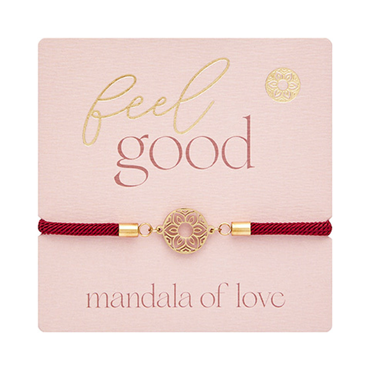 Armband "feel good" vergoldet Mandala der Liebe