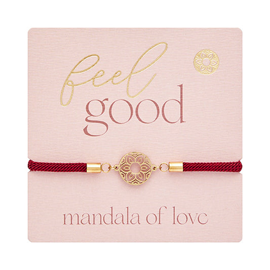 Armband "feel good" vergoldet Mandala der Liebe