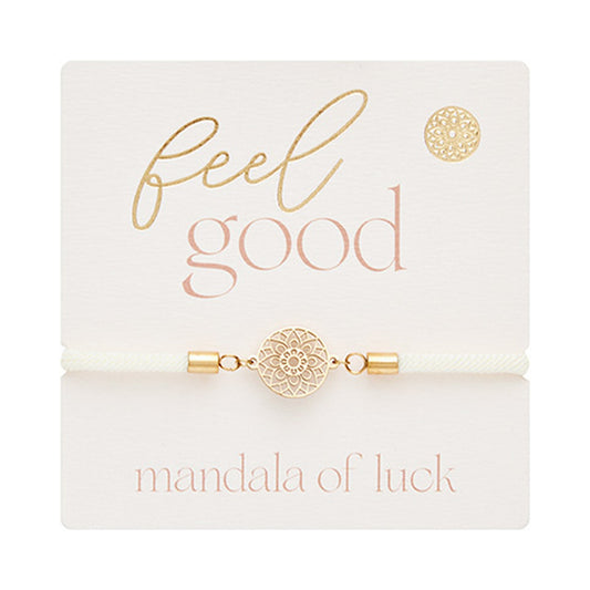Armband "feel good" vergoldet Mandala des Glücks