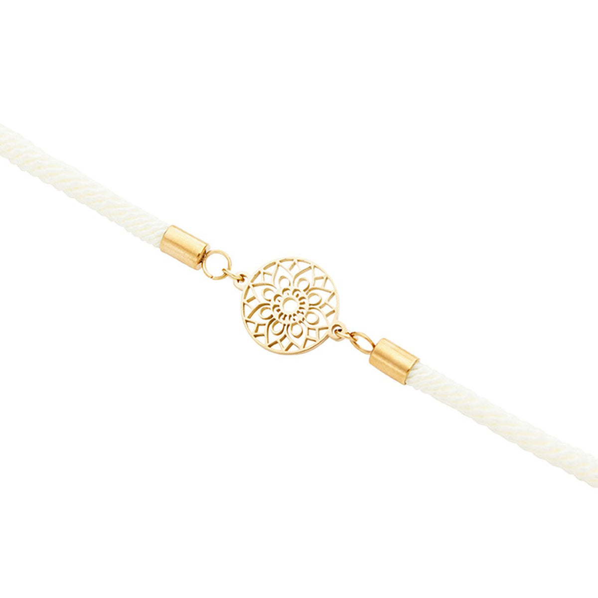 Armband "feel good" vergoldet Mandala des Glücks