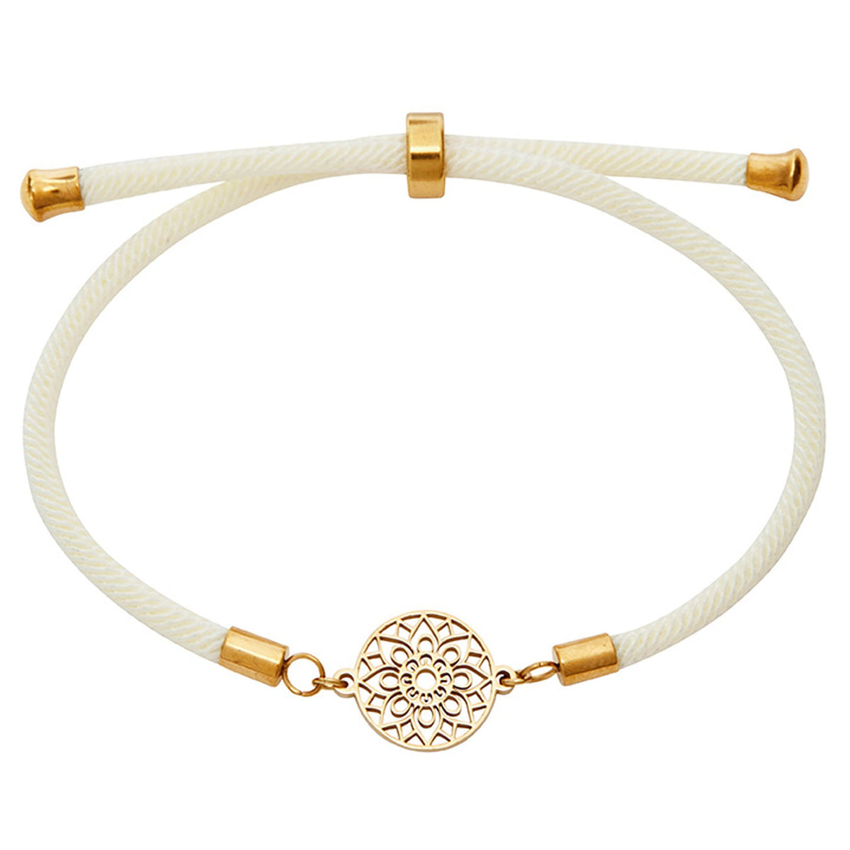 Armband "feel good" vergoldet Mandala des Glücks