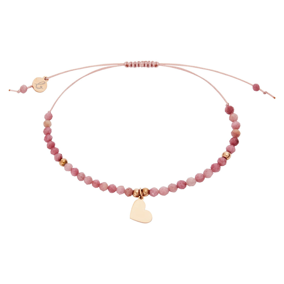 Armband "nature love" Thulit rosévergoldet Herz