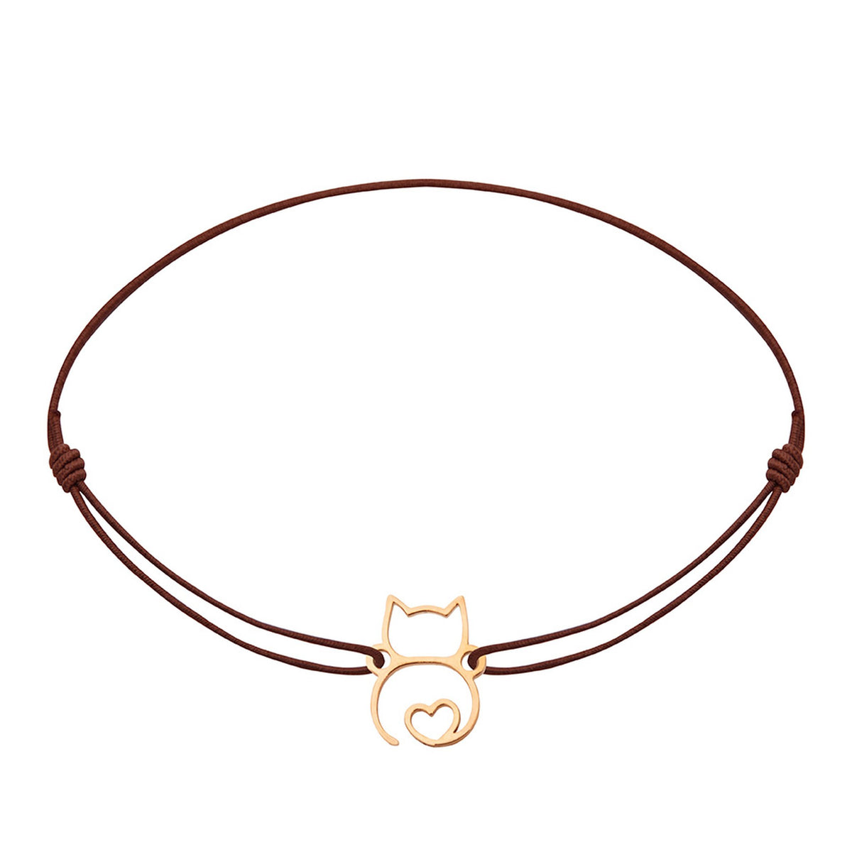 Armband "little companion“ rosévergoldet Katze
