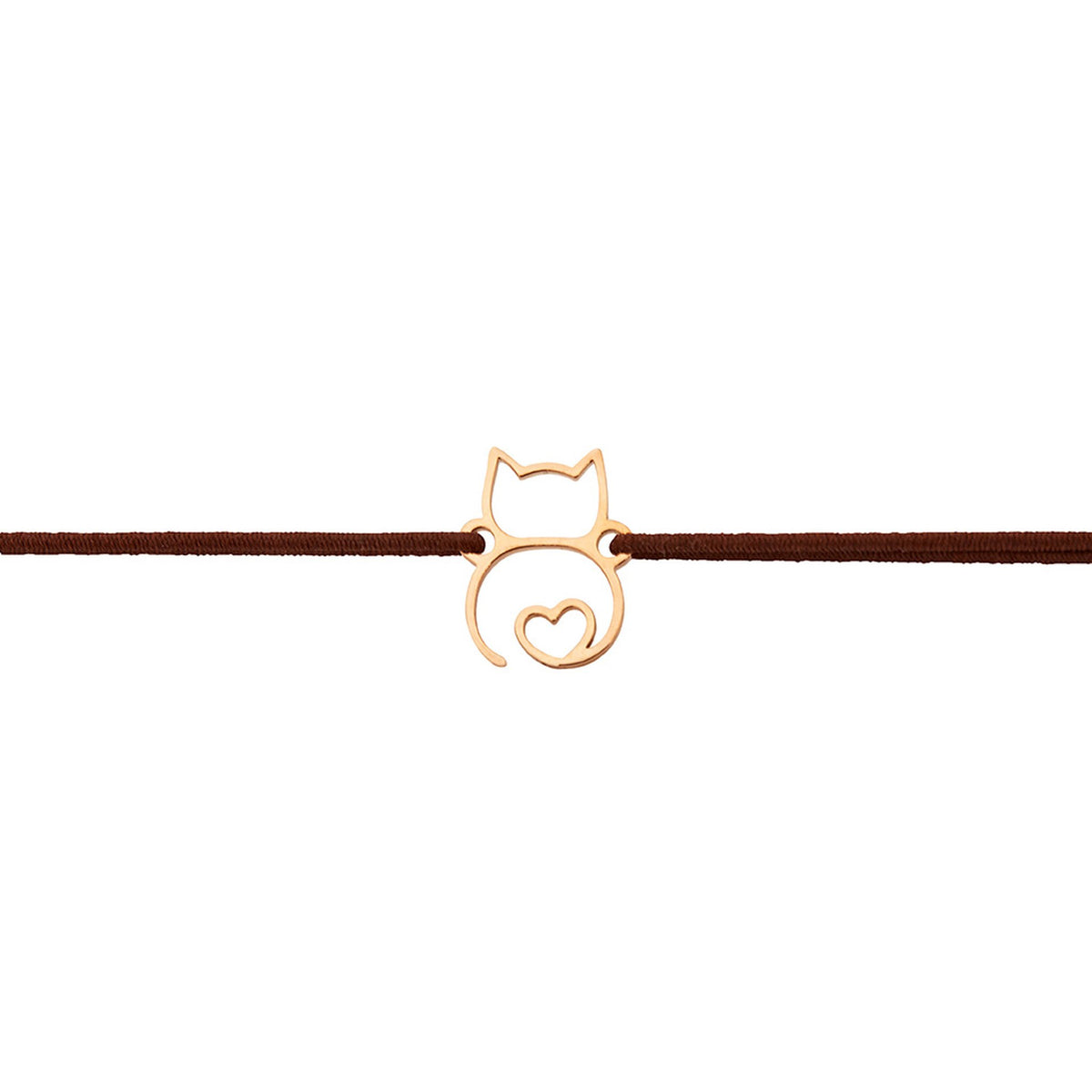 Armband "little companion“ rosévergoldet Katze