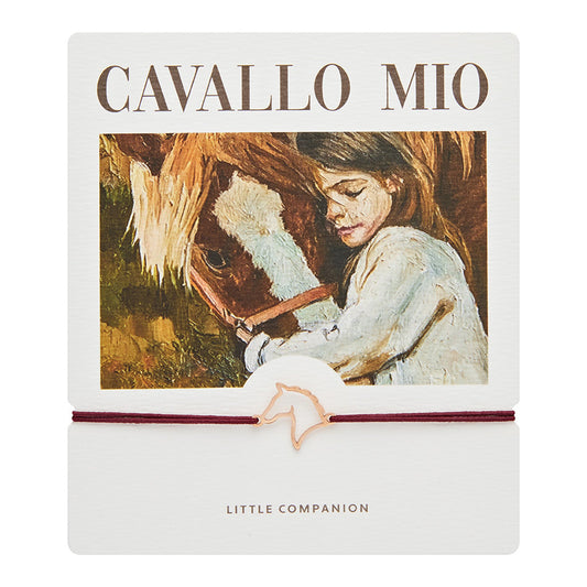 Armband "little companion“ rosévergoldet Pferd