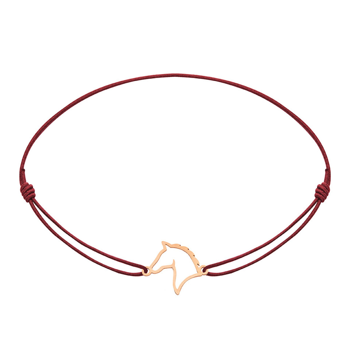 Armband "little companion“ rosévergoldet Pferd