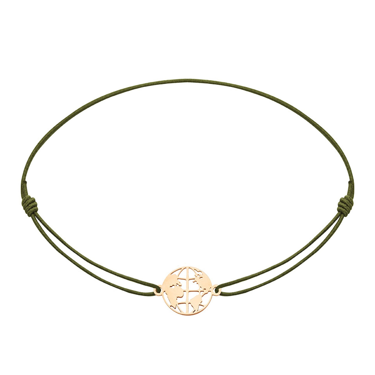 Armband "little companion“ rosévergoldet Weltkugel