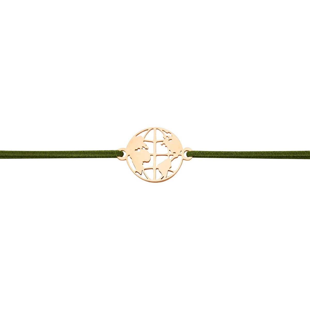 Armband "little companion“ rosévergoldet Weltkugel