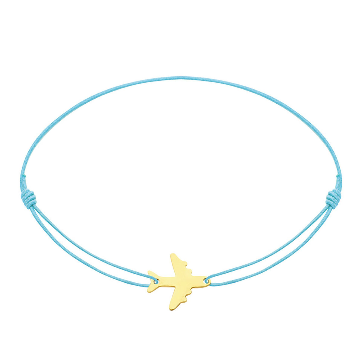 Armband "little companion“ vergoldet Flugzeug