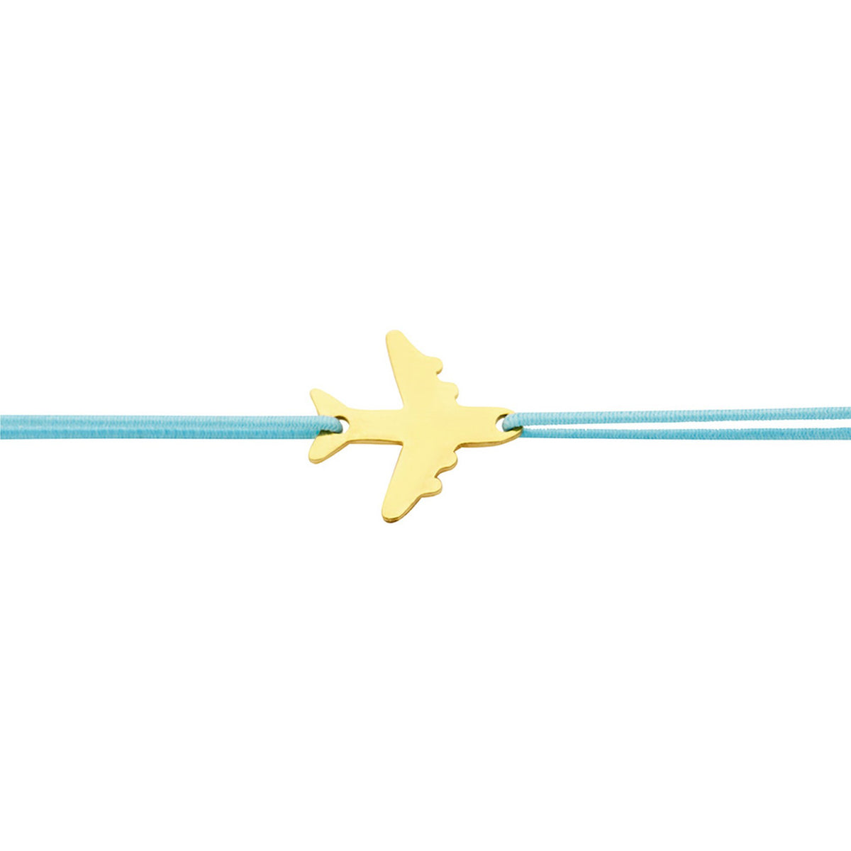 Armband "little companion“ vergoldet Flugzeug