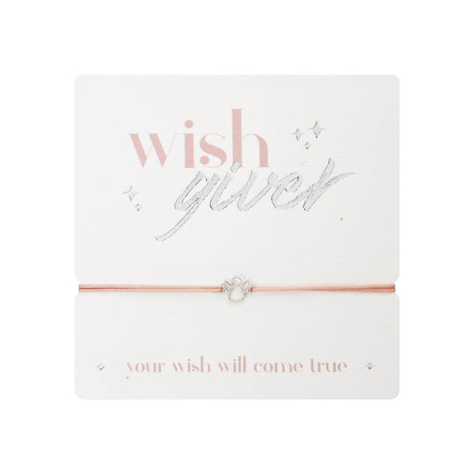 Armband "wish giver" Engel Edelstahl Band rosa