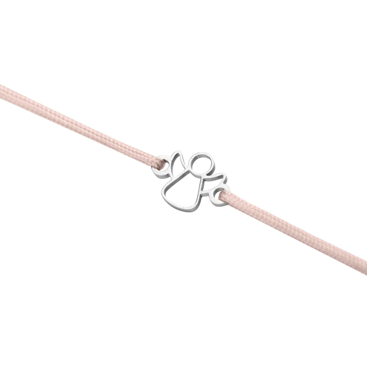 Armband "wish giver" Engel Edelstahl Band rosa