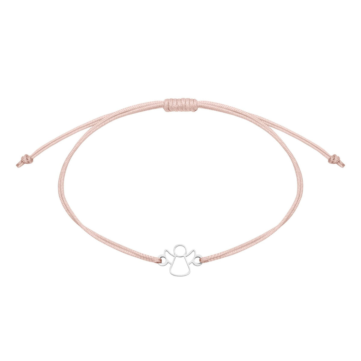 Armband "wish giver" Engel Edelstahl Band rosa