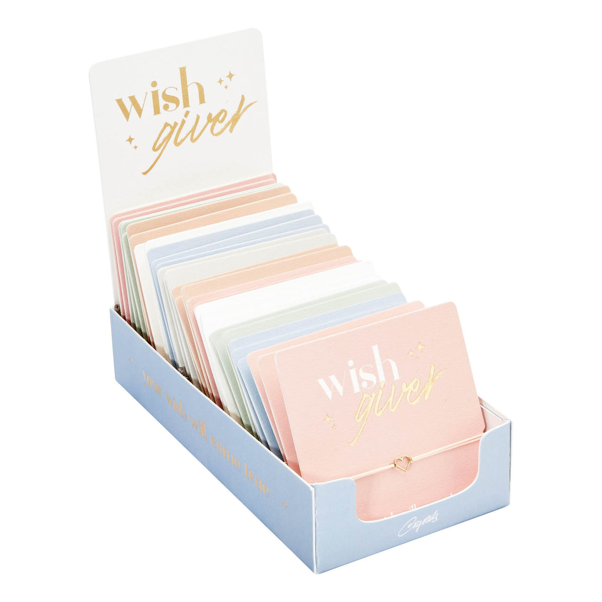 Armband "wish giver" Engel rosévergoldet Band grau