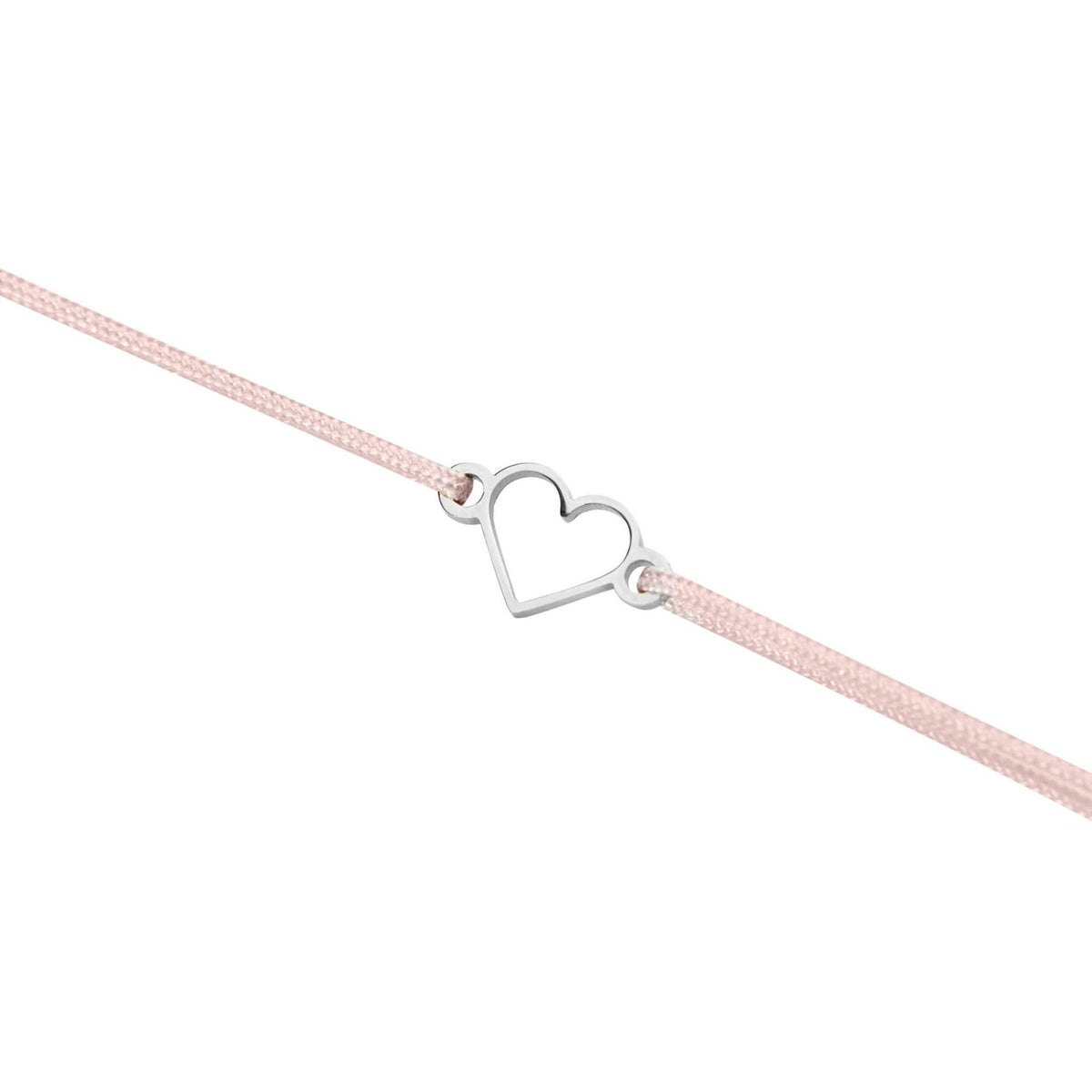Armband "wish giver" Herz Edelstahl Band rosa