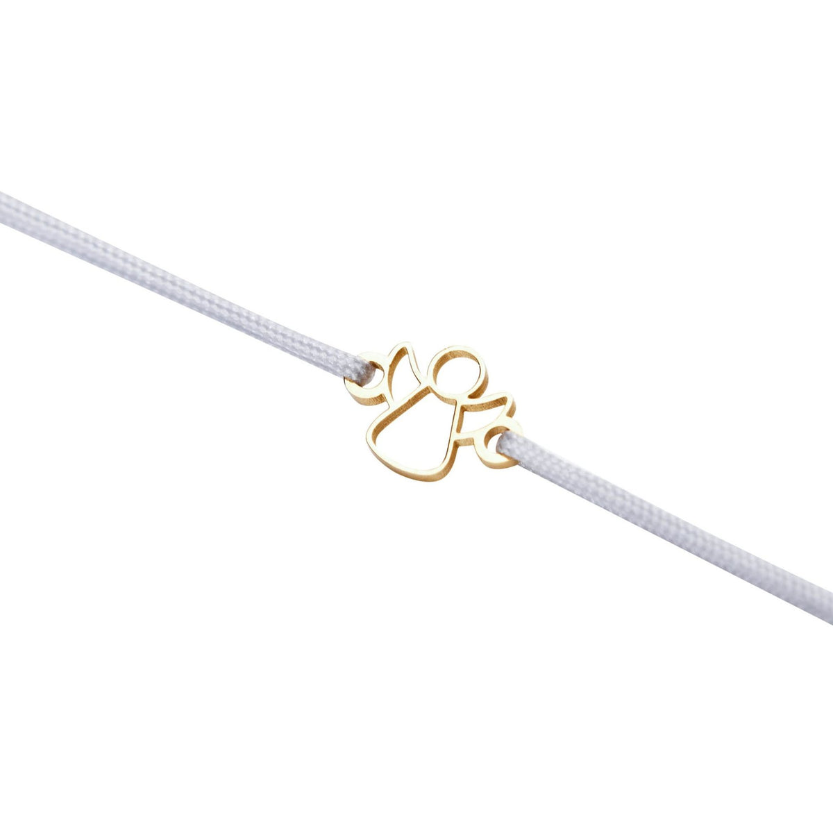 Armband "wish giver" Engel vergoldet Band Hellblau