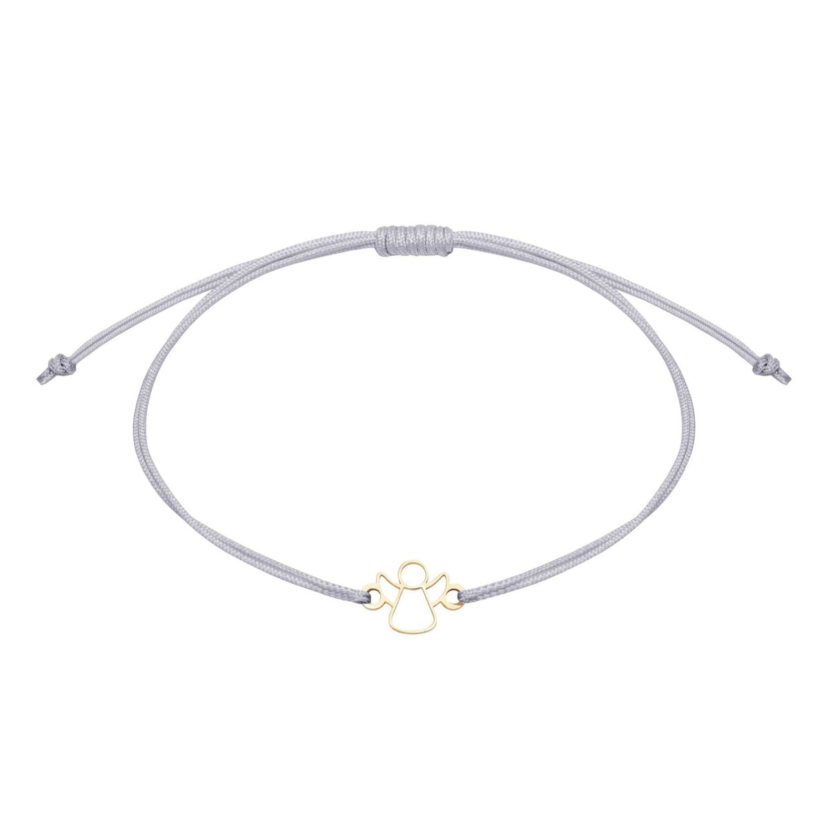 Armband "wish giver" Engel vergoldet Band Hellblau