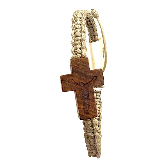 Armband mit Kreuz und Korpus Natur