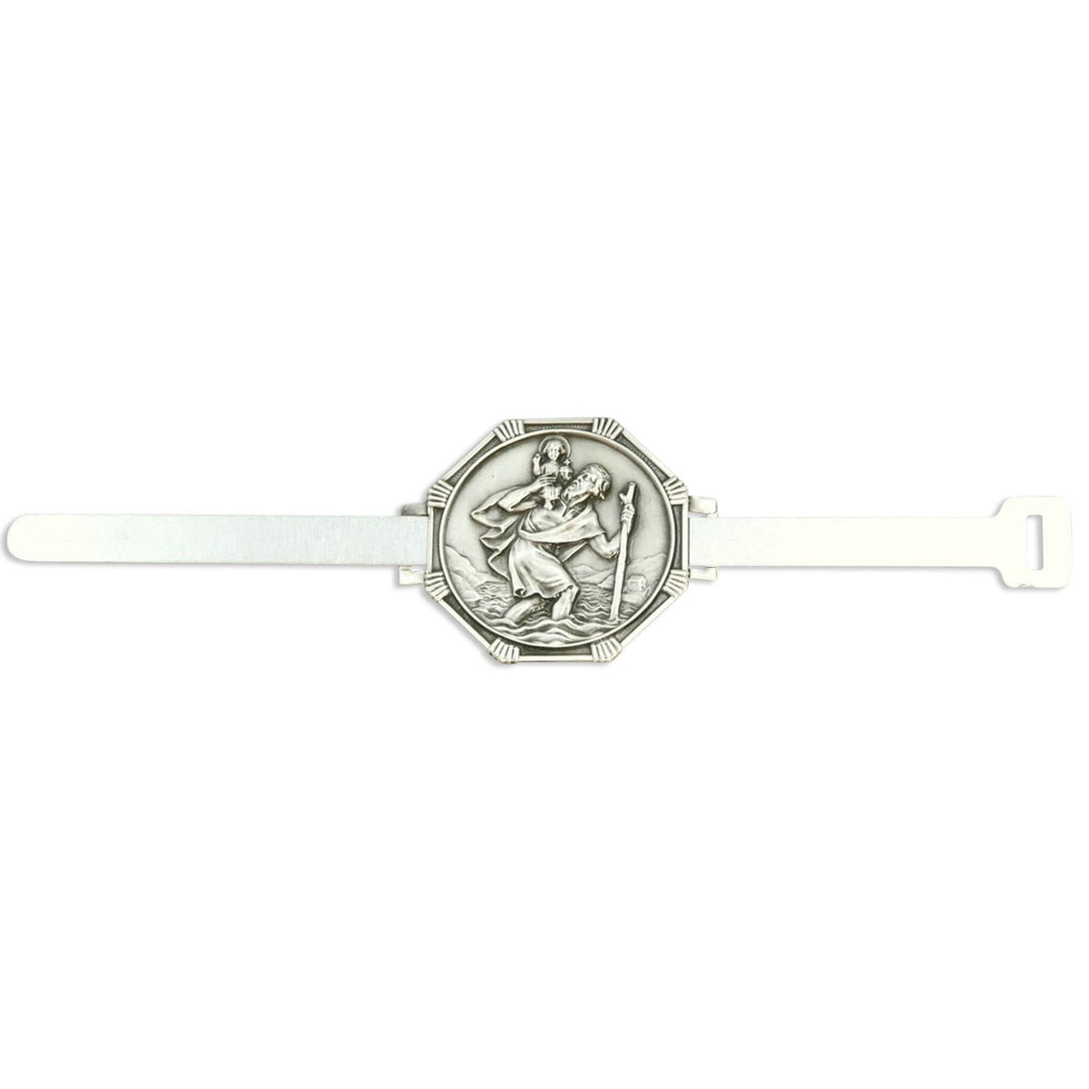 Zweiradplakette mit Christophorus-Motiv
