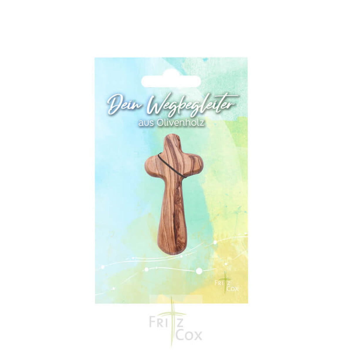 Handschmeichler Olivenholzkreuz 9 cm