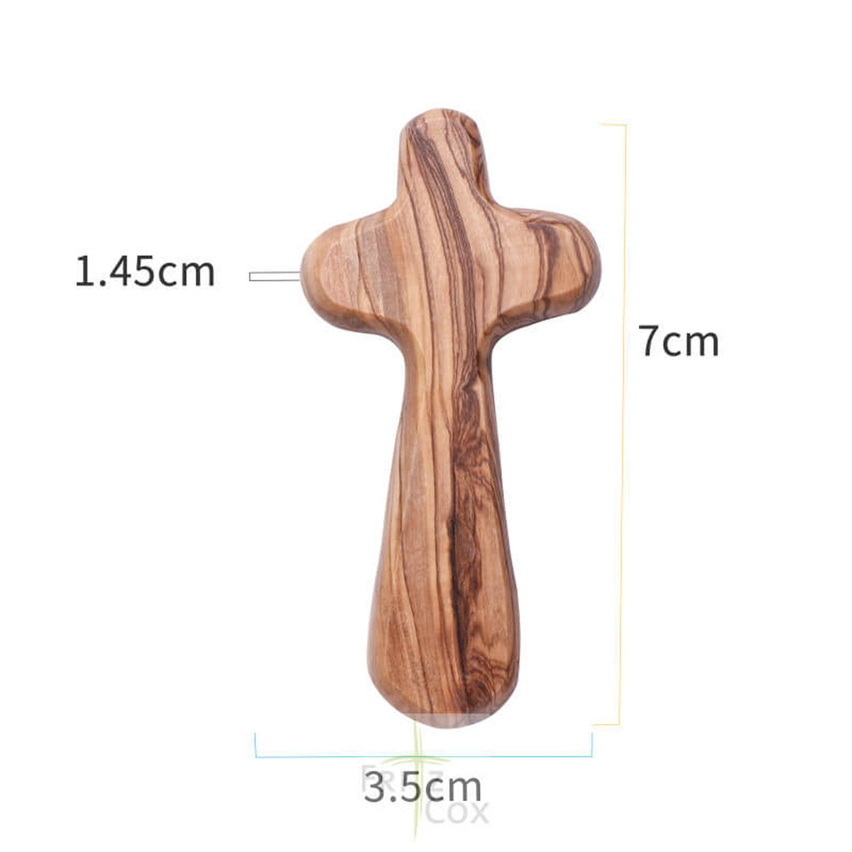 Handschmeichler Olivenholzkreuz 7 cm