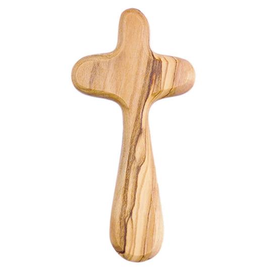 Handschmeichler Olivenholzkreuz 9 cm
